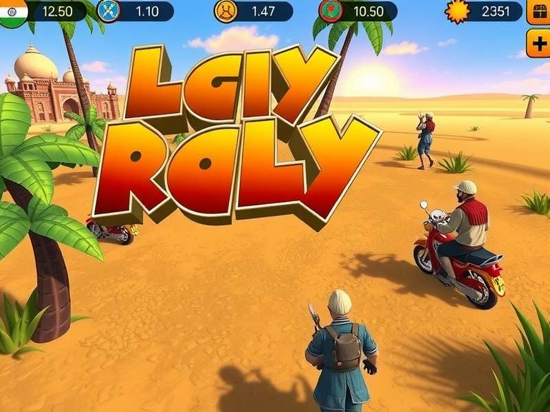 Indian Cumin Rally game screenshot showing vibrant Indian landscape with cumin boosters